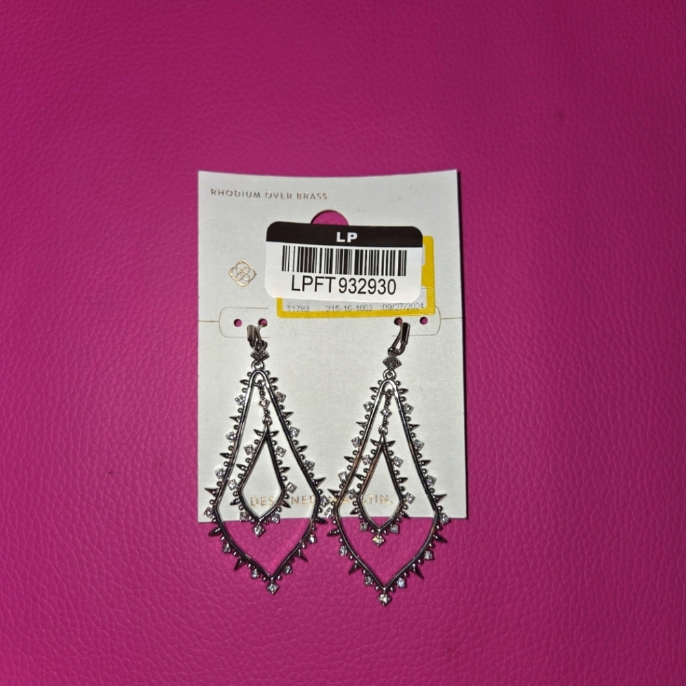Kendra Scott Silver Geometric Earrings